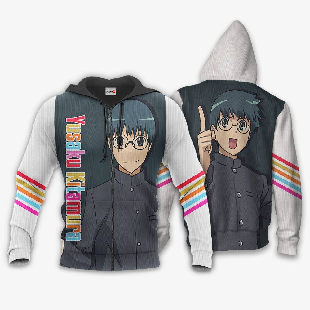 Anime Toradora Yusaku Kitamura Hoodie Shirt Anime Zip Jacket Perfect And Unique Gifts For Otaku Anime Fans On Christmas