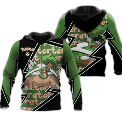 Anime Torterra Zip Hoodie Costume Shirt Fan Gift Idea Perfect And Unique Gifts For Otaku Anime Fans On Christmas