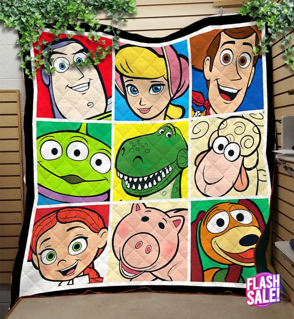 Movie Toy Story Matching Sheriff Woody Buzz Lightyear Kids Birthday Fleece Sherpa Blanket Perfect Gifts For Family On Christmas