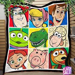 Movie Toy Story Matching Sheriff Woody Buzz Lightyear Kids Birthday Fleece Sherpa Blanket Perfect Gifts For Family On Christmas