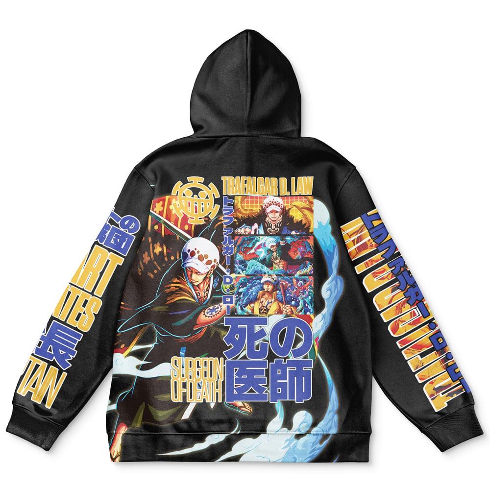 Anime Trafalgar D. Law V3 One Piece Streetwear Hoodie Perfect And Unique Gifts For Otaku Anime Fans On Christmas