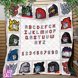 Movie Transformers Robot Boys Fleece Sherpa Blanket Perfect And Unique Gifts For Family On Christmas
