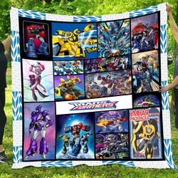 Movie Transformers Robot Boys Marvel Inspired Fleece Sherpa Blanket Perfect Gifts For Family On Christmas