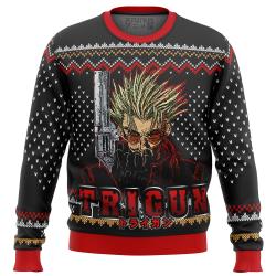 Trigun Vash Emblem Ugly Christmas Sweater Perfect And Unique Gifts For Adults Kids On Christmas