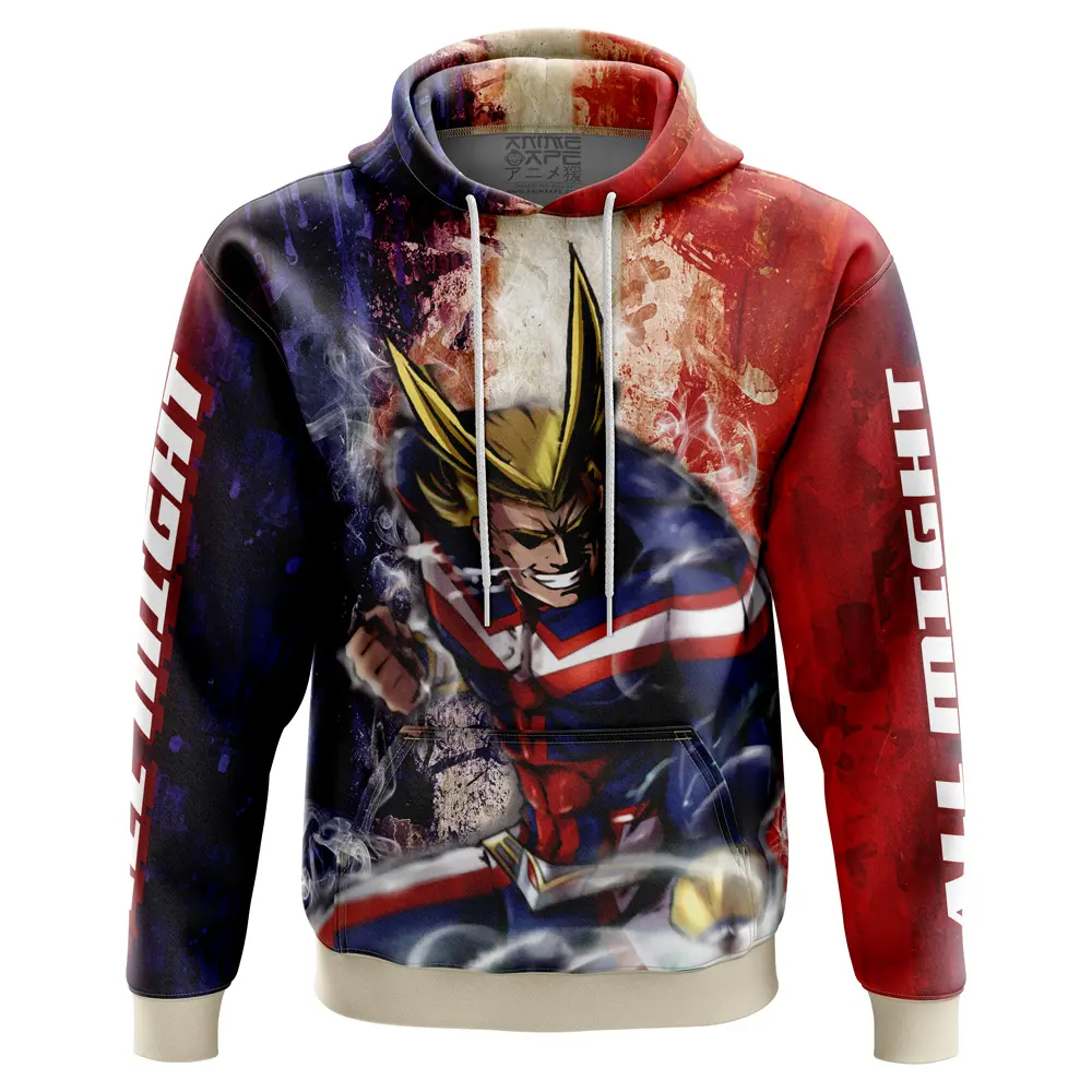 Anime Trippy All Might My Hero Academia Hoodie Perfect And Unique Gifts For Otaku Anime Fans On Christmas