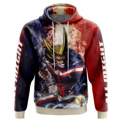 Anime Trippy All Might My Hero Academia Hoodie Perfect And Unique Gifts For Otaku Anime Fans On Christmas