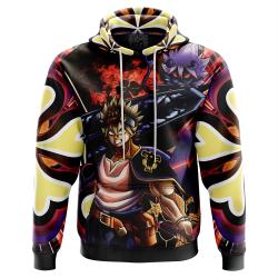 Anime Trippy Asta x Liebe Black Clover Hoodie Perfect And Unique Gifts For Otaku Anime Fans On Christmas