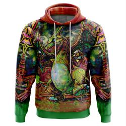 Anime Trippy Charizard Pokemon Hoodie Perfect And Unique Gifts For Otaku Anime Fans On Christmas