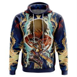 Anime Trippy Eren Yeager Attack on Titan Hoodie Perfect And Unique Gifts For Otaku Anime Fans On Christmas