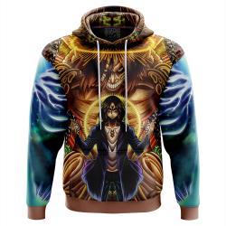 Anime Trippy Eren Yeager Timeskip Attack on Titan Hoodie Perfect And Unique Gifts For Otaku Anime Fans On Christmas