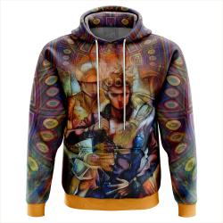 Anime Trippy Giorno Giovanna Golden Wind Jojo's Bizarre Adventure Hoodie Perfect And Unique Gifts For Otaku On Christmas