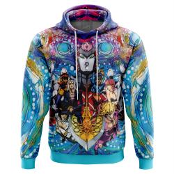 Anime Trippy Golden Wind Squad Jojo's Bizarre Adventure Hoodie Perfect And Unique Gifts For Otaku Anime Fans On Christmas