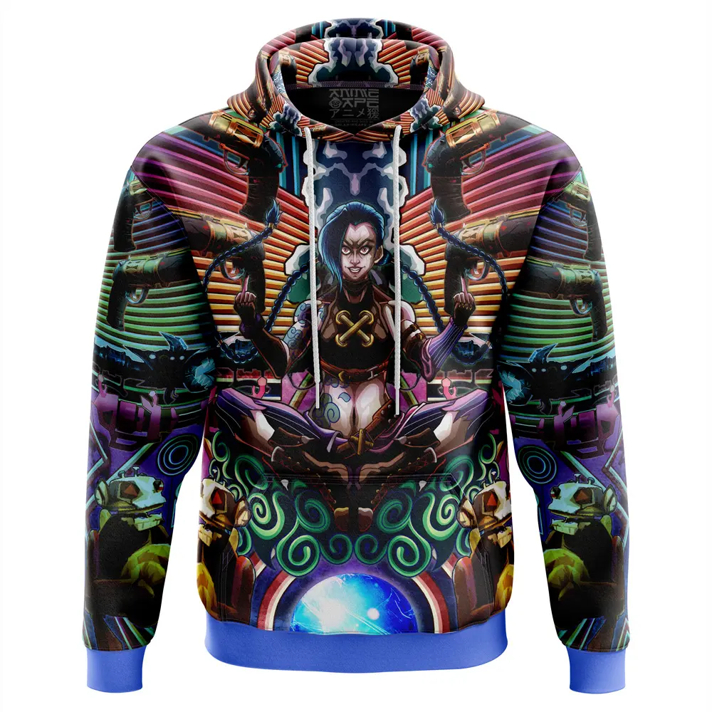 Anime Trippy Jinx Arcane League of Legends Hoodie Perfect And Unique Gifts For Otaku Anime Fans On Christmas
