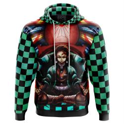 Anime Trippy Kamado Tanjiro Demon Slayer Hoodie Perfect And Unique Gifts For Otaku Anime Fans On Christmas