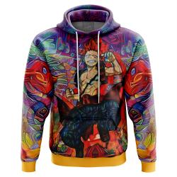 Anime Trippy Kirishima Red Riot My Hero Academia Hoodie Perfect And Unique Gifts For Otaku Anime Fans On Christmas