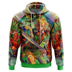 Anime Trippy Link Legend of Zelda Hoodie Perfect And Unique Gifts For Otaku Anime Fans On Christmas