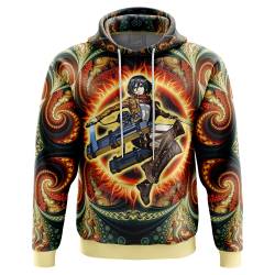 Anime Trippy Mikasa Ackerman Attack on Titan Hoodie Perfect And Unique Gifts For Otaku Anime Fans On Christmas