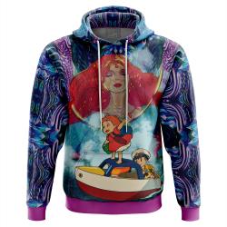 Anime Trippy Ponyo Studio Ghibli Hoodie Perfect And Unique Gifts For Otaku Anime Fans On Christmas