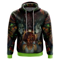Anime Trippy Princess Mononoke Studio Ghibli Hoodie Perfect And Unique Gifts For Otaku Anime Fans On Christmas