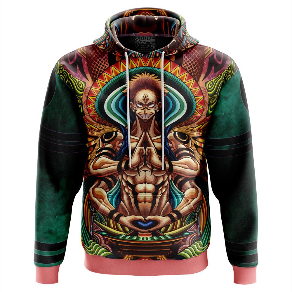Anime Trippy Ryomen Sukuna Jujutsu Kaisen Hoodie Perfect And Unique Gifts For Otaku Anime Fans On Christmas