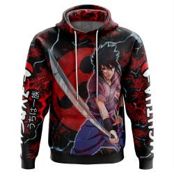 Anime Trippy Sasuke Uchiha Naruto Hoodie Perfect And Unique Gifts For Otaku Anime Fans On Christmas