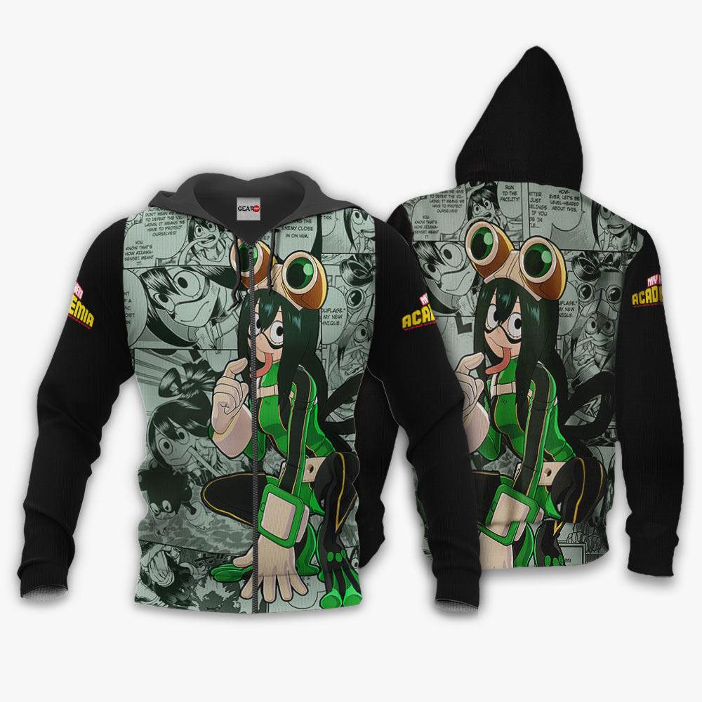 Anime Tsuyu Asui Hoodie Custom Anime Manga Style Perfect And Unique Gifts For Otaku Anime Fans On Christmas