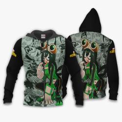 Anime Tsuyu Asui Hoodie Custom Anime Manga Style Perfect And Unique Gifts For Otaku Anime Fans On Christmas