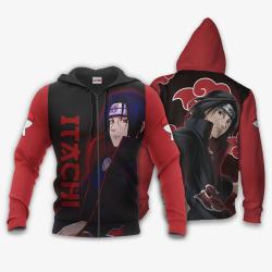 Anime Uchiha Itachi Hoodie Shirt Akatsuki Anime Zip Jacket Perfect And Unique Gifts For Otaku Anime Fans On Christmas