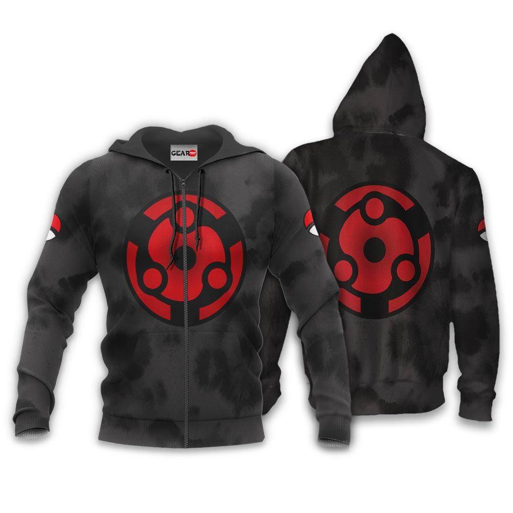 Anime Uchiha Madara Mangekyo Eyes Hoodie Custom Anime Merch Perfect And Unique Gifts For Otaku Anime Fans On Christmas