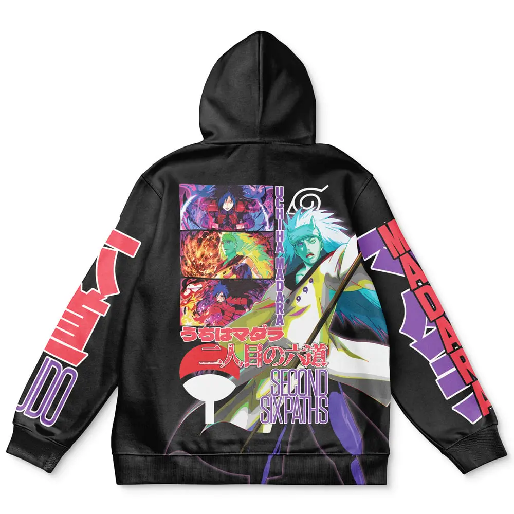 Anime Uchiha Madara V2 Naruto Streetwear Hoodie Perfect And Unique Gifts For Otaku Anime Fans On Christmas