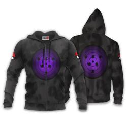 Anime Uchiha Rinnegan Eyes Hoodie Custom Anime NRT Perfect And Unique Gifts For Otaku Anime Fans On Christmas