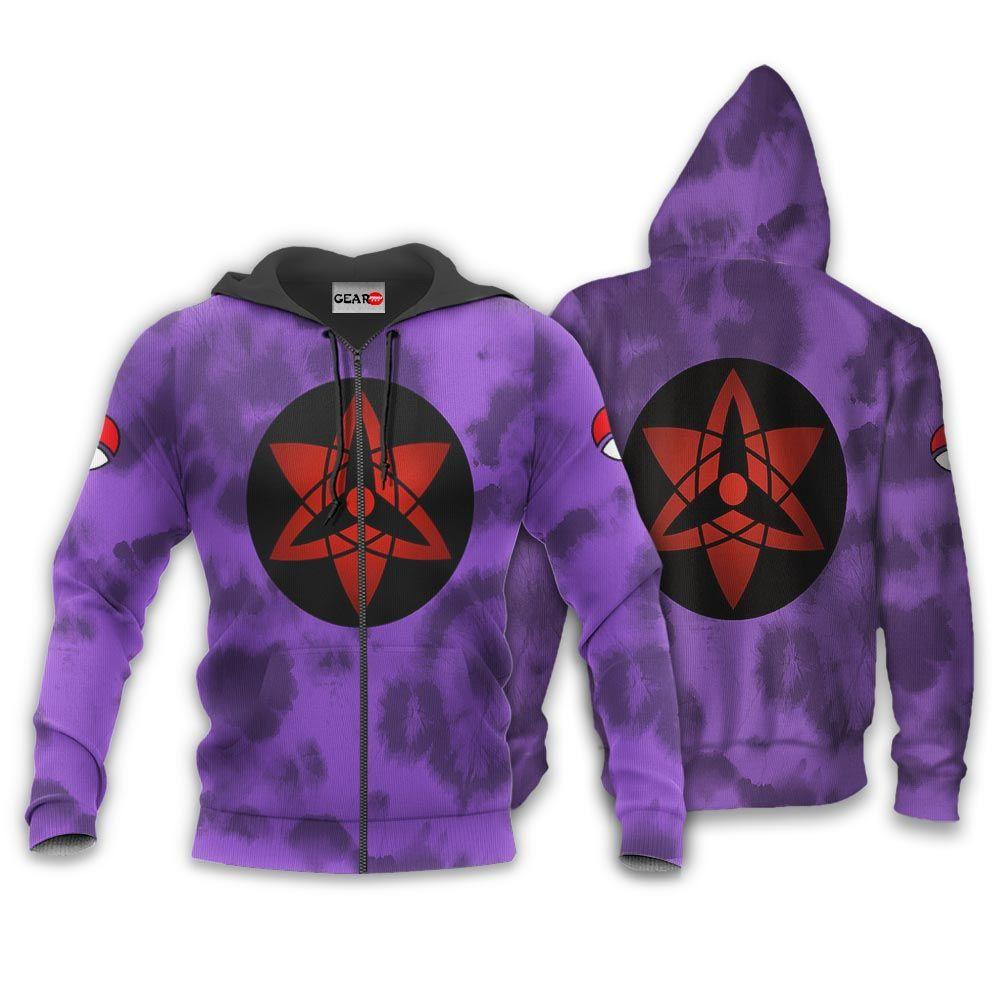 Anime Uchiha Sasuke Sharingan Mangekyo Eyes Hoodie Custom Anime Merch Perfect And Unique Gifts For Otaku Anime Fans On Christmas