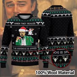 Ugly Christmas Sweater When They Realize The Eggnog Is Spiked Perfect And Unique Gifts For Adults Kids On Christmas
