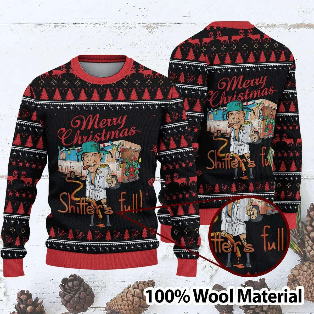 Ugly Merry Christmas Shutters Full Custom Sweater Perfect And Unique Gifts For Adults Kids On Christmas