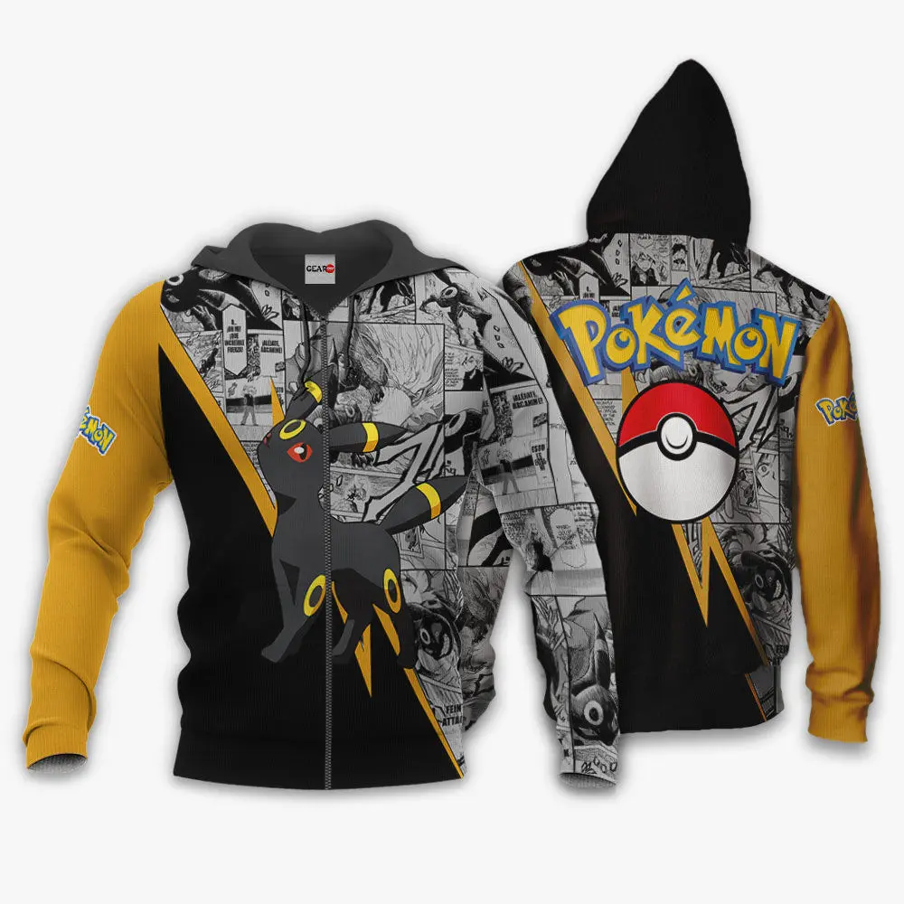 Anime Umbreon Hoodie Custom Anime Mix Manga Perfect And Unique Gifts For Otaku Anime Fans On Christmas