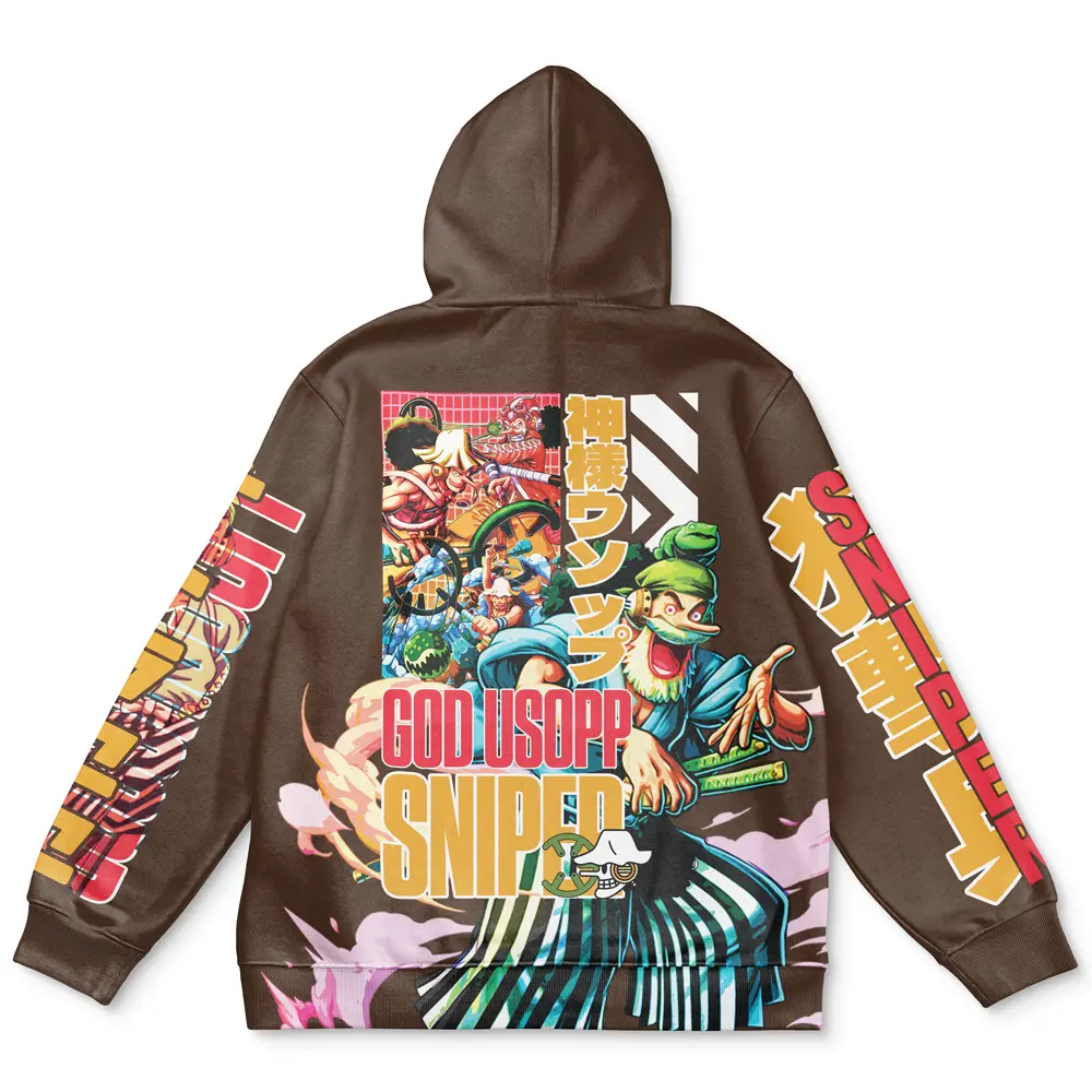 Anime Usopp V2 One Piece Streetwear Hoodie Perfect And Unique Gifts For Otaku Anime Fans On Christmas
