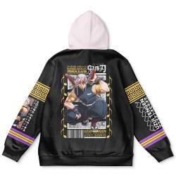 Anime Uzui Tengen Demon Slayer Streetwear Hoodie Perfect And Unique Gifts For Otaku Anime Fans On Christmas