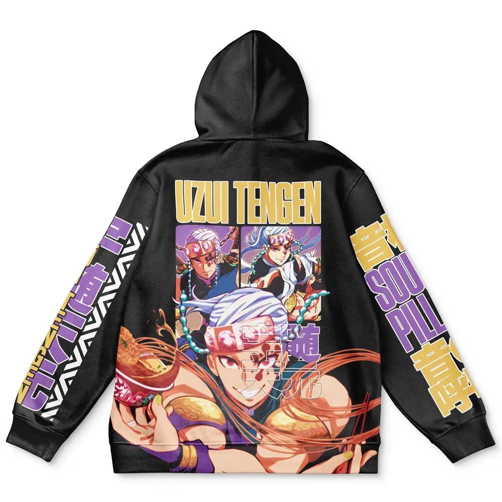 Anime Uzui Tengen V2 Demon Slayer Streetwear Hoodie Perfect And Unique Gifts For Otaku Anime Fans On Christmas