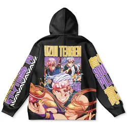 Anime Uzui Tengen V2 Demon Slayer Streetwear Hoodie Perfect And Unique Gifts For Otaku Anime Fans On Christmas