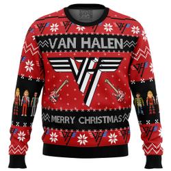 Van Halen Ugly Christmas Sweater Perfect And Unique Gifts For Adults Kids On Christmas Holiday