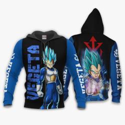 Anime Vegeta Blue Hoodie Anime Jacket Fan Gifts Idea Perfect And Unique Gifts For Otaku Anime Fans On Christmas