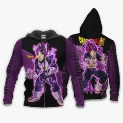 Anime Vegeta Ultra Ego Hoodie Shirts Printed For DBS Fans Perfect And Unique Gifts For Otaku Anime Fans On Christmas