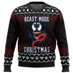 Venom Beast Mode Christmas Ugly Christmas Sweater Perfect And Unique Gifts For Adults Kids On Christmas