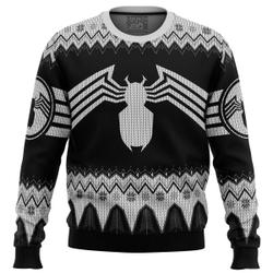 Venom Marvel Venom Symbol Ugly Christmas Sweater Perfect And Unique Gifts For Adults Kids On Christmas