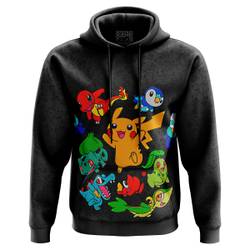 Anime Vibing Pokemon Characters Hoodie Perfect And Unique Gifts For Otaku Anime Fans On Christmas