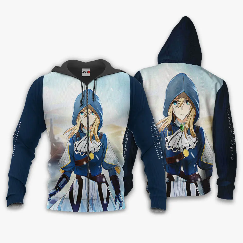 Anime Violet Evergarden Hoodie Custom Anime Perfect And Unique Gifts For Otaku Anime Fans On Christmas