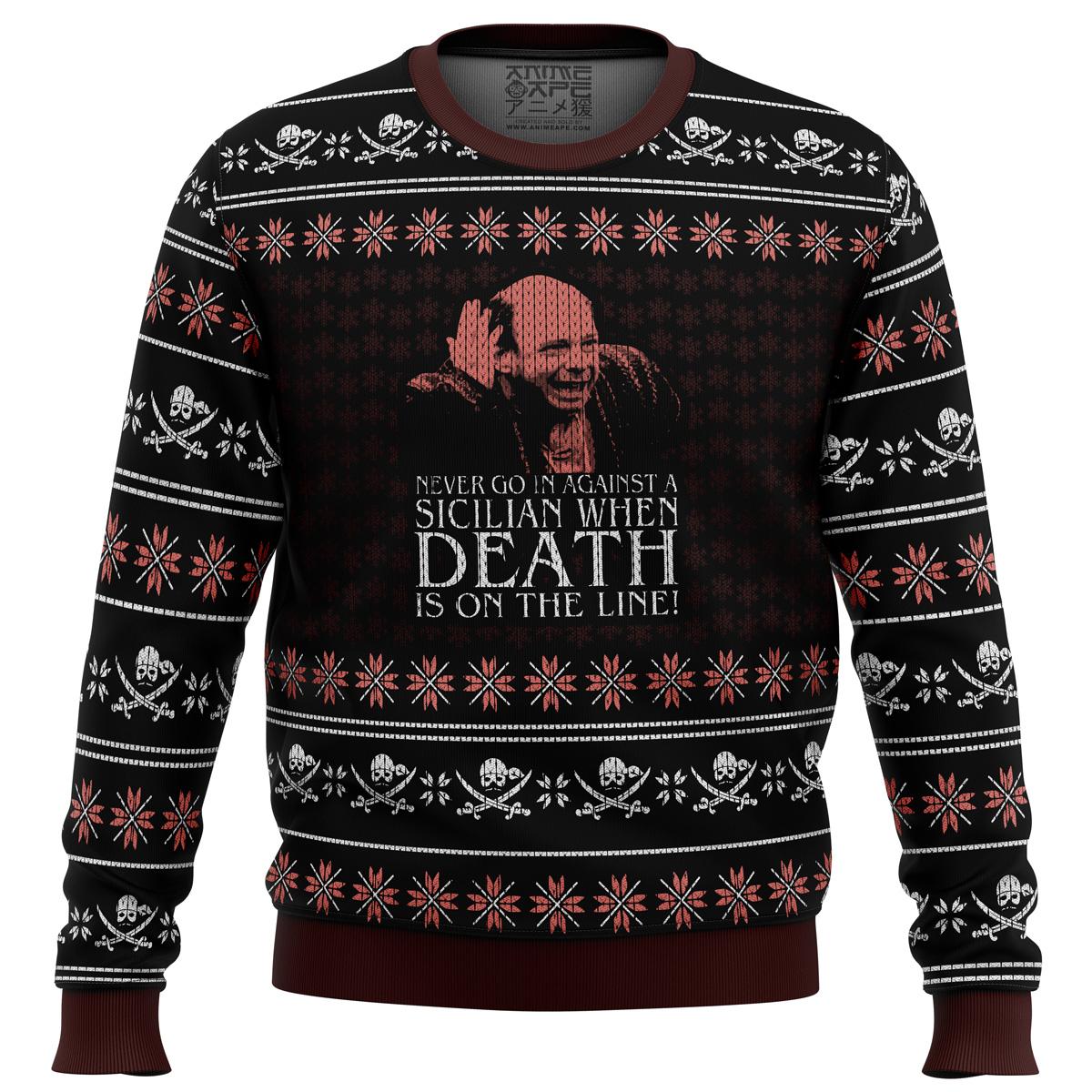 Vizzini The Princess Bride Ugly Christmas Sweater Perfect And Unique Gifts For Adults Kids On Christmas