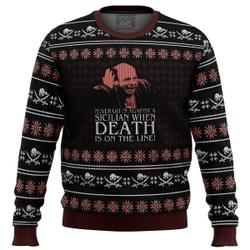 Vizzini The Princess Bride Ugly Christmas Sweater Perfect And Unique Gifts For Adults Kids On Christmas