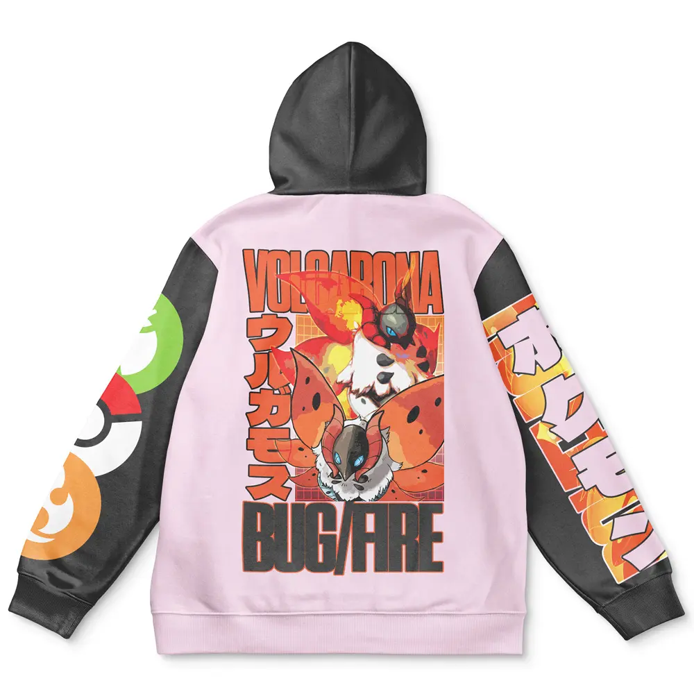 Anime Volcarona Pokemon Streetwear Hoodie Perfect And Unique Gifts For Otaku Anime Fans On Christmas