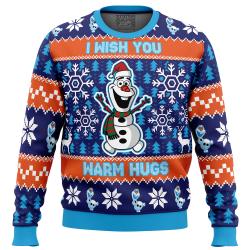 Warm Hugs Frozen Ugly Christmas Sweater Perfect And Unique Gifts For Adults Kids On Christmas